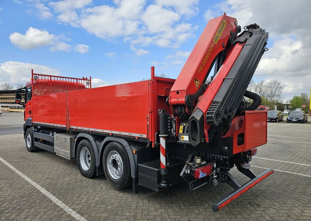MAN MAN TGS 26.430 | Skrzynia + HDS Palfinger PK 22002 |6-krotne hydrauliczne przedłużenia | PILOT | Pneumatyka | - Truk flatbed, Truk derek: gambar 5 MAN MAN TGS 26.430 | Skrzynia + HDS Palfinger PK 22002 |6-krotne hydrauliczne przedłużenia | PILOT | Pneumatyka | - Truk flatbed, Truk derek: gambar 5