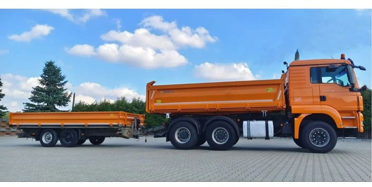 MAN TGS 26.440 | 6x4 | Retarder | Automat | Wywrotka Meiller | Euro 6 | + Przyczepa HUMBAUR wywrotka trójstronna | - Truk jungkit: gambar 1 MAN TGS 26.440 | 6x4 | Retarder | Automat | Wywrotka Meiller | Euro 6 | + Przyczepa HUMBAUR wywrotka trójstronna | - Truk jungkit: gambar 1