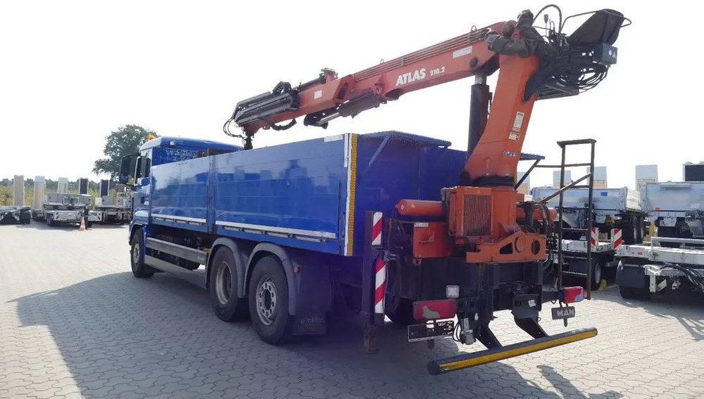 MAN TGS 26.460 – Platforma z żurawiem HDS tylnym do materiałów budowlanych / Retarder / 6x2 / Klima / Euro 6 - Truk derek, Truk flatbed: gambar 3 MAN TGS 26.460 – Platforma z żurawiem HDS tylnym do materiałów budowlanych / Retarder / 6x2 / Klima / Euro 6 - Truk derek, Truk flatbed: gambar 3