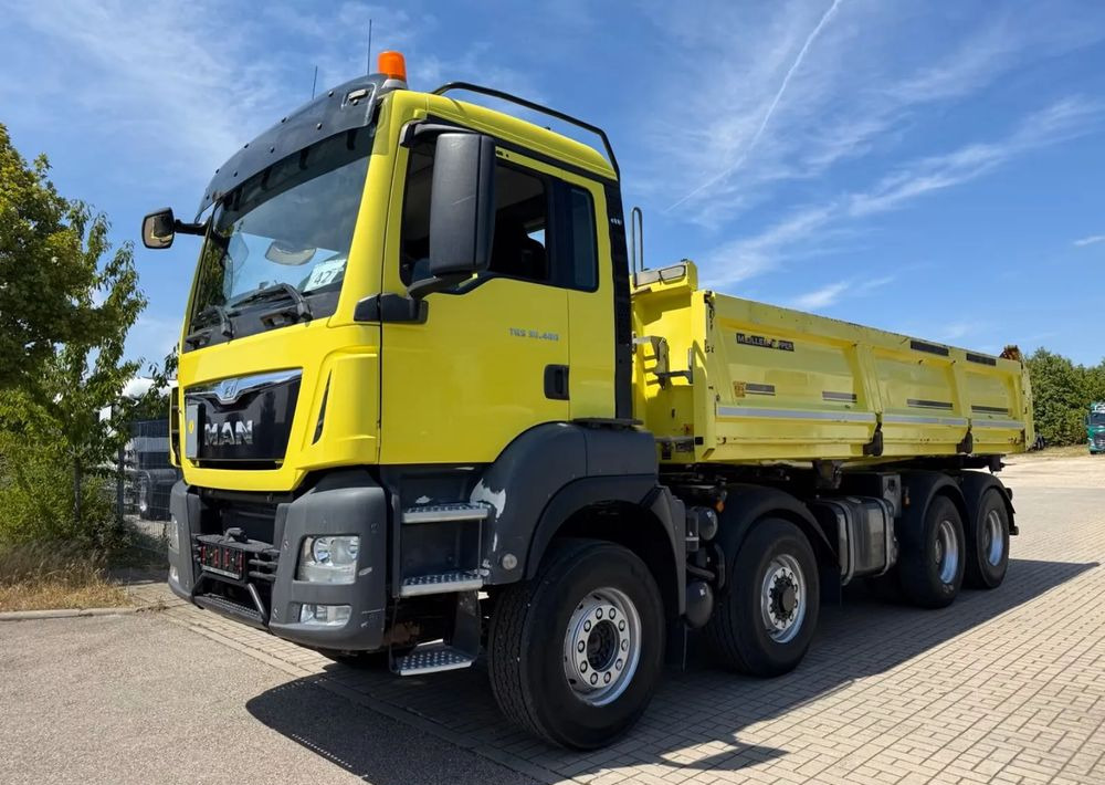 MAN TGS 35.480 | 8x6 | Wywrotka trójstronna | Hydrodrive | Bordmatik | Meiller - Truk jungkit: gambar 1 MAN TGS 35.480 | 8x6 | Wywrotka trójstronna | Hydrodrive | Bordmatik | Meiller - Truk jungkit: gambar 1