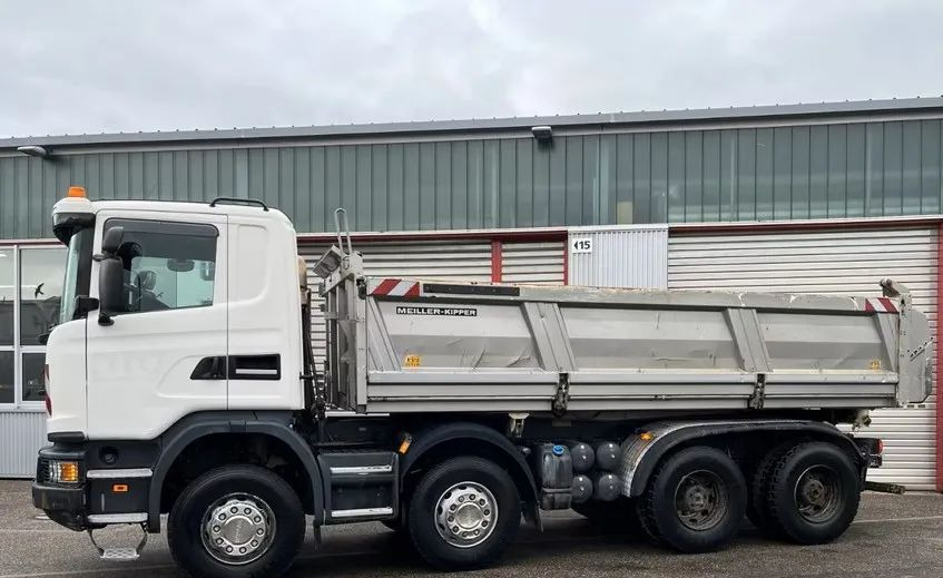 Scania G 450 8x4 | Meiller Bordmatik Wywrotka trójstronna | Retarder | 298.000 km!!!! | Euro 6 |1 właściciel - Truk jungkit: gambar 5 Scania G 450 8x4 | Meiller Bordmatik Wywrotka trójstronna | Retarder | 298.000 km!!!! | Euro 6 |1 właściciel - Truk jungkit: gambar 5
