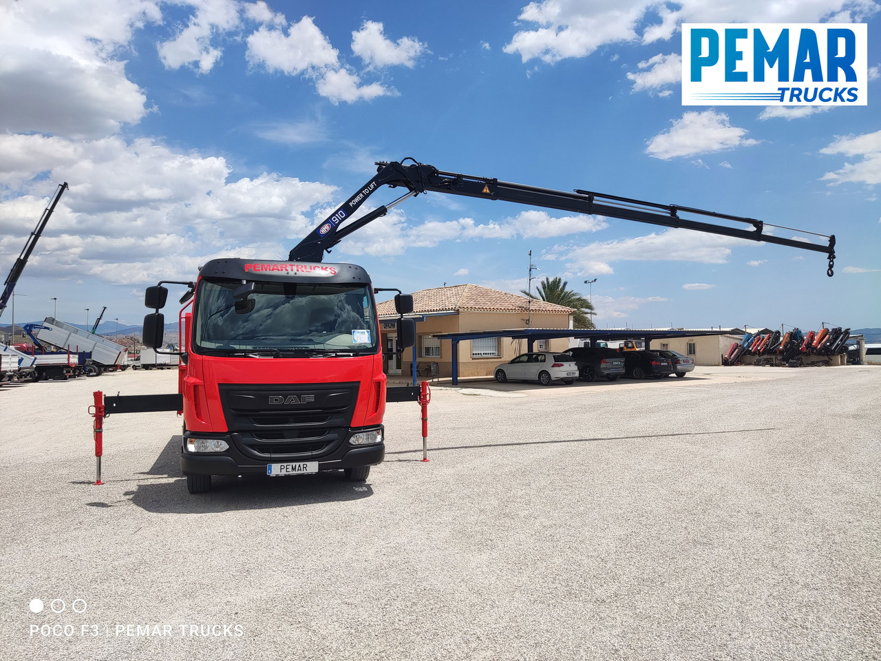 Truk flatbed, Truk derek DAF LF 210 GRUA CAJA FIJA: gambar 21