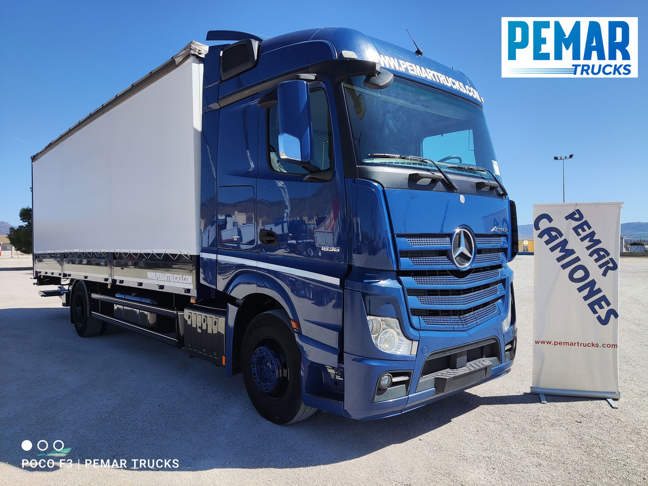 MERCEDES-BENZ ACTROS 1836 SEMITAUTLINER 18T - Truk dengan terpal samping: gambar 3 MERCEDES-BENZ ACTROS 1836 SEMITAUTLINER 18T - Truk dengan terpal samping: gambar 3