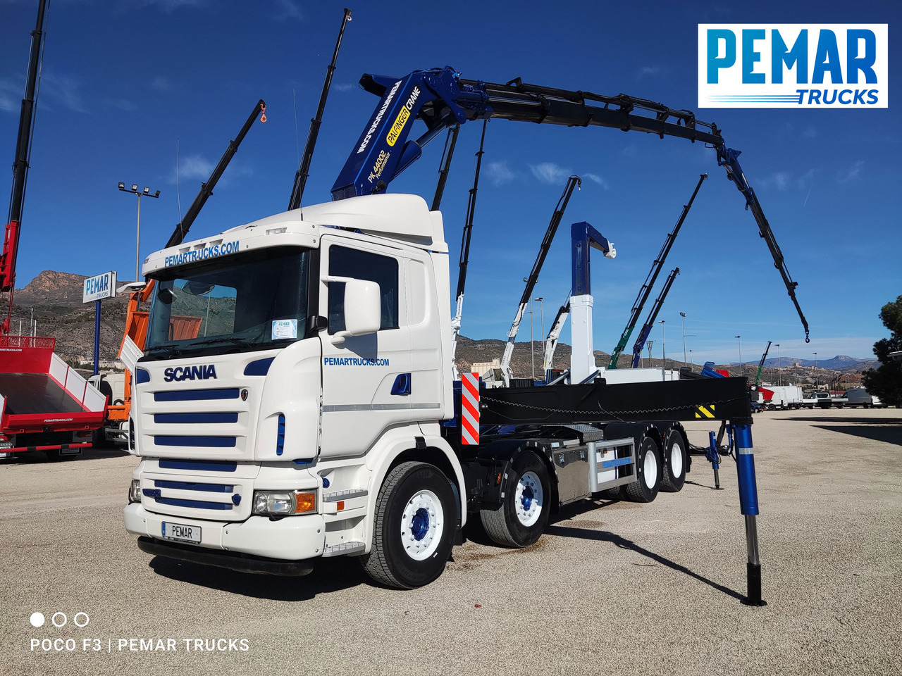 SCANIA R 500 GRUA GANCHO MULTILIFT - Pengangkut kontainer/ Container truck, Truk derek: gambar 1 SCANIA R 500 GRUA GANCHO MULTILIFT - Pengangkut kontainer/ Container truck, Truk derek: gambar 1
