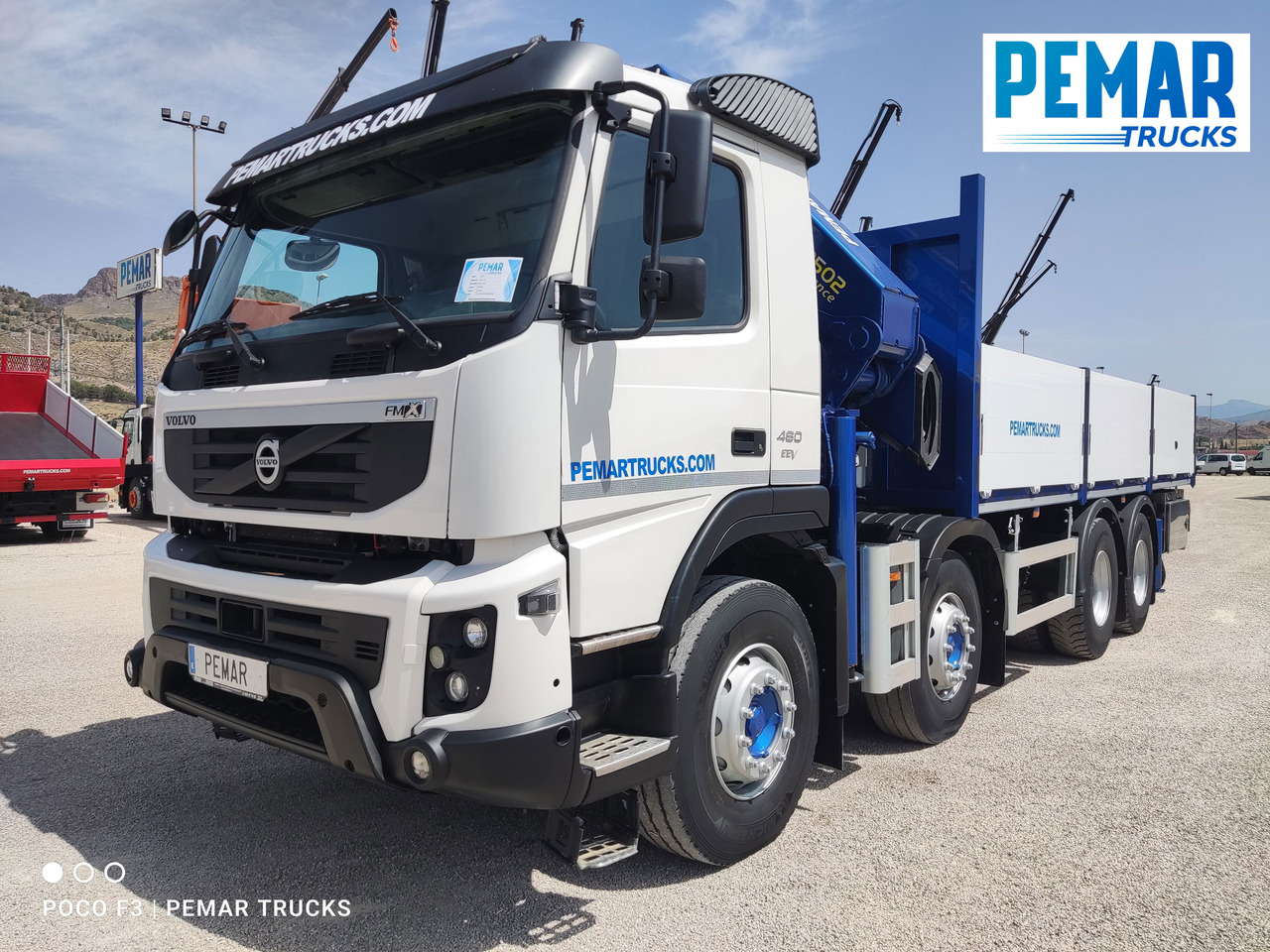 VOLVO FMX 460 8X4 GRUA CAJA FIJA ABIERTA - Truk flatbed: gambar 2 VOLVO FMX 460 8X4 GRUA CAJA FIJA ABIERTA - Truk flatbed: gambar 2
