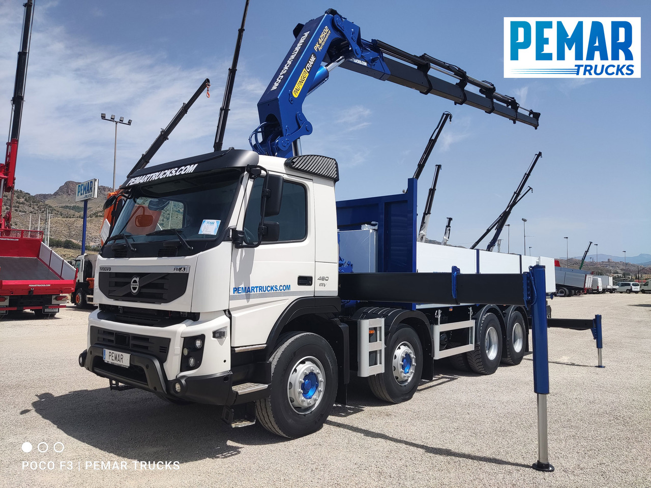 VOLVO FMX 460 8X4 GRUA CAJA FIJA ABIERTA - Truk flatbed: gambar 1 VOLVO FMX 460 8X4 GRUA CAJA FIJA ABIERTA - Truk flatbed: gambar 1