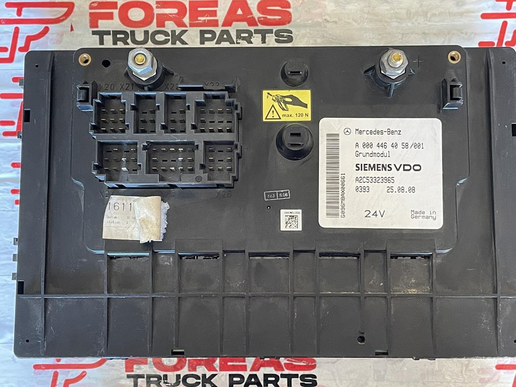 MERCEDES-BENZ ACTROS GRUNDMODUL - A 000 446 40 58 - Sekring untuk Truk: gambar 2 MERCEDES-BENZ ACTROS GRUNDMODUL - A 000 446 40 58 - Sekring untuk Truk: gambar 2