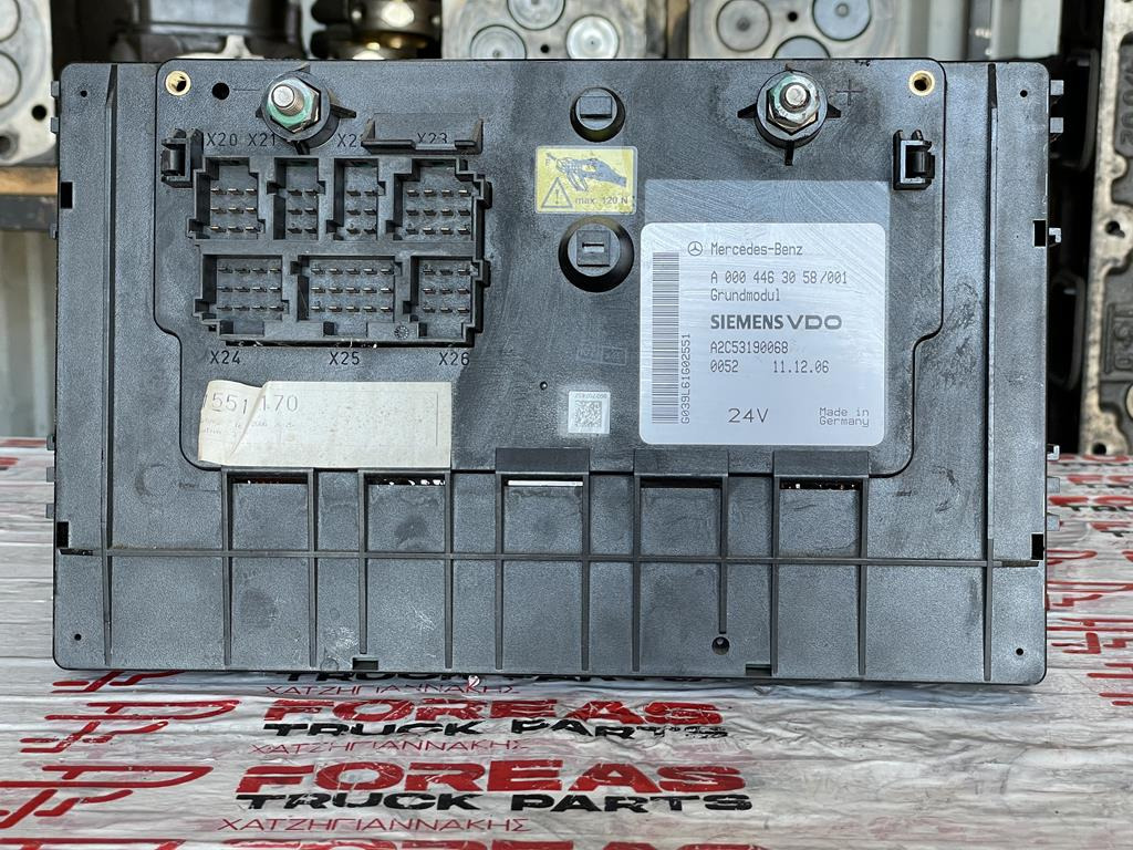 MERCEDES-BENZ ACTROS MP2 GRUNDMODUL - A 000 446 3058 - Sekring untuk Truk: gambar 1 MERCEDES-BENZ ACTROS MP2 GRUNDMODUL - A 000 446 3058 - Sekring untuk Truk: gambar 1