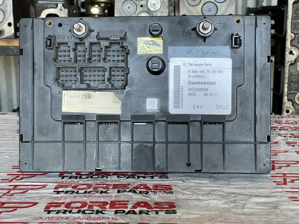 MERCEDES-BENZ ACTROS MP2 GRUNDMODUL - A 000 446 7458 - Sekring untuk Truk: gambar 1 MERCEDES-BENZ ACTROS MP2 GRUNDMODUL - A 000 446 7458 - Sekring untuk Truk: gambar 1