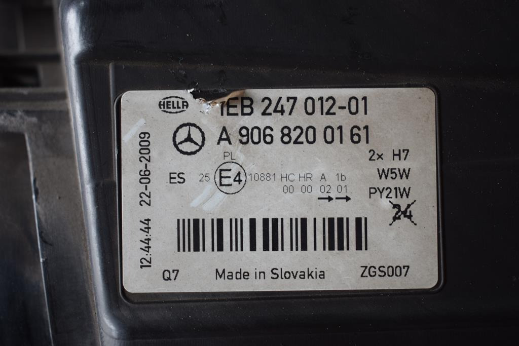 MERCEDES-BENZ SPRINTER 906 LEFT FRONT LIGHT - DRIVER - Cahaya/ Pencahayaan untuk Truk: gambar 3 MERCEDES-BENZ SPRINTER 906 LEFT FRONT LIGHT - DRIVER - Cahaya/ Pencahayaan untuk Truk: gambar 3