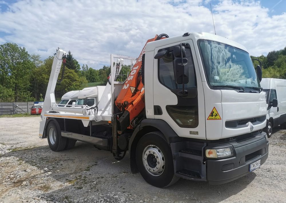 Renault Premium 270DCi + żuraw HDS Atlas 105.2 + Bramowiec MEILLER 12t Kontener - Truk skip loader: gambar 2 Renault Premium 270DCi + żuraw HDS Atlas 105.2 + Bramowiec MEILLER 12t Kontener - Truk skip loader: gambar 2