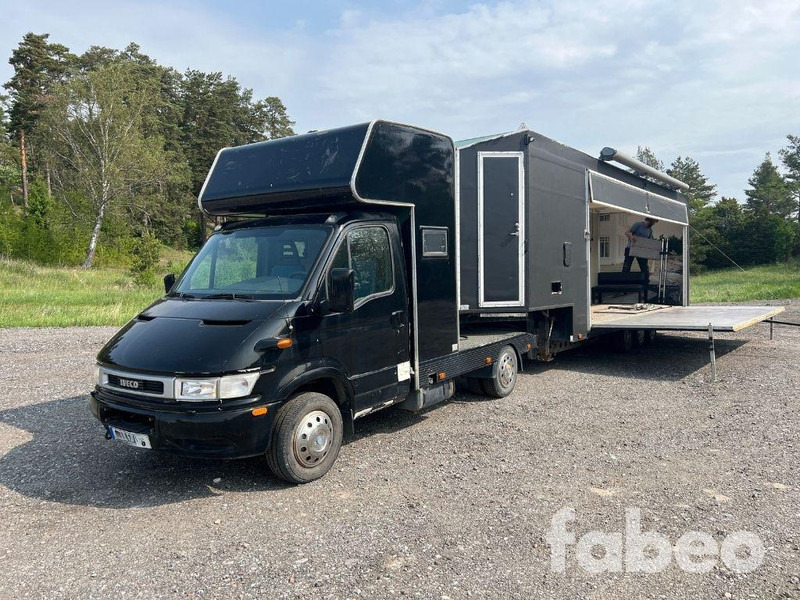 Iveco Daily 35C13 Iveco Daily 35C13 tractor with custom-built stage trailer - Truk penjual: gambar 1 Iveco Daily 35C13 Iveco Daily 35C13 tractor with custom-built stage trailer - Truk penjual: gambar 1