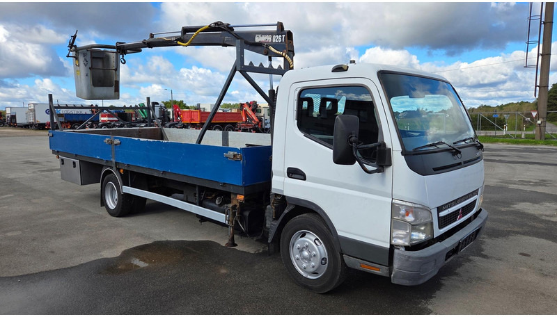 Mitsubishi CANTER FE85B HIAB 026 - Truk flatbed, Truk derek: gambar 2 Mitsubishi CANTER FE85B HIAB 026 - Truk flatbed, Truk derek: gambar 2
