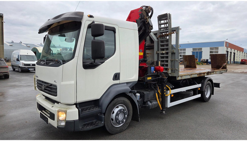 Volvo FL280 4X2 HMF 1560 + platform - Hook lift, Truk derek: gambar 1 Volvo FL280 4X2 HMF 1560 + platform - Hook lift, Truk derek: gambar 1