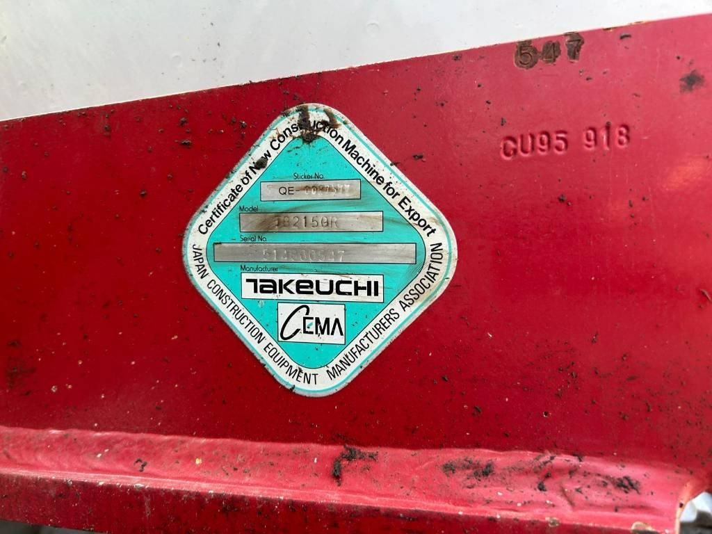 Ekskavator perayap Takeuchi TB 2150 R: gambar 11