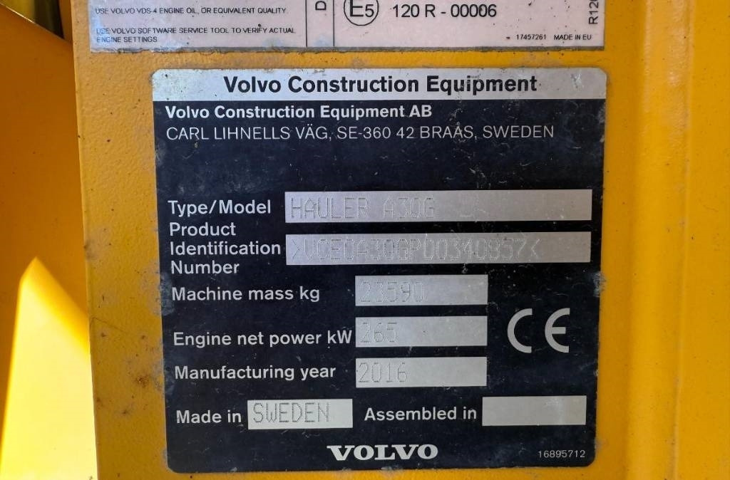 Volvo A 30 G (On Transport) - Tempat sampah artikulasi: gambar 2 Volvo A 30 G (On Transport) - Tempat sampah artikulasi: gambar 2