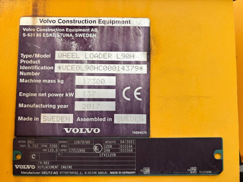 Volvo L 90 H (Under Preparation) - Wheel loader: gambar 3 Volvo L 90 H (Under Preparation) - Wheel loader: gambar 3