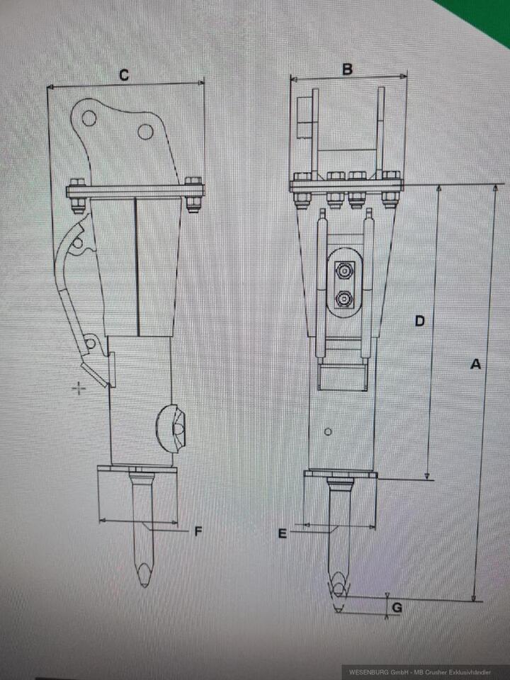 Montabert Hydraulikhammer SD16 Trägerklasse: 1,5 - 3,7 t - Palu hidrolik untuk Peralatan konstruksi: gambar 4 Montabert Hydraulikhammer SD16 Trägerklasse: 1,5 - 3,7 t - Palu hidrolik untuk Peralatan konstruksi: gambar 4