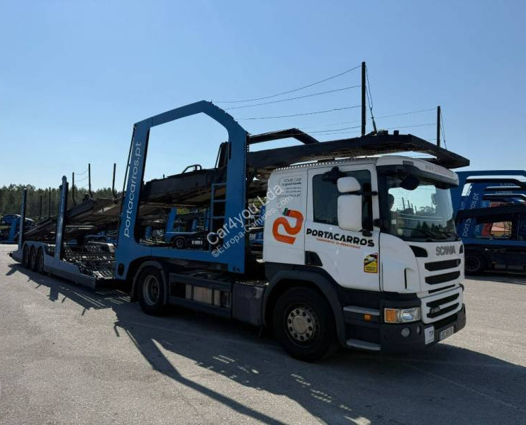 Scania P 450 - Truk pengangkut mobil, Semi-trailer autotransporter: gambar 1 Scania P 450 - Truk pengangkut mobil, Semi-trailer autotransporter: gambar 1