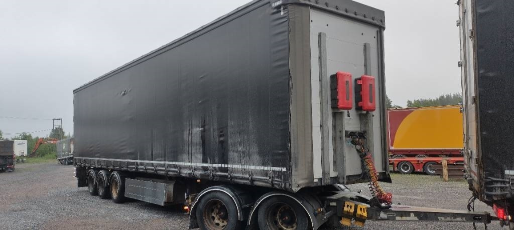 Truk dengan terpal samping Scania R580 8x4 kapellilava+Dolly+kärry 76tn juna: gambar 7