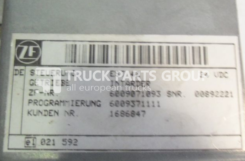 DAF 105 XF EUR 4, EURO 5 emission, electronic control unit ZF - inta control unit - ECU untuk Truk: gambar 2 DAF 105 XF EUR 4, EURO 5 emission, electronic control unit ZF - inta control unit - ECU untuk Truk: gambar 2
