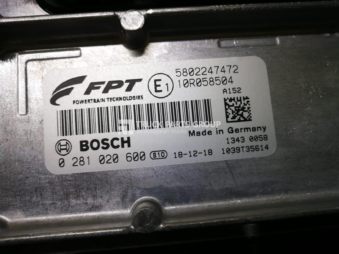 Holland, Valtra Bosch engine control unit, ECU, EDC17CV41 EDC17CV41C 837097168 P1300_2_3_0, EDC17CV41 0281020600 5802247472 - ECU untuk Truk: gambar 1 Holland, Valtra Bosch engine control unit, ECU, EDC17CV41 EDC17CV41C 837097168 P1300_2_3_0, EDC17CV41 0281020600 5802247472 - ECU untuk Truk: gambar 1