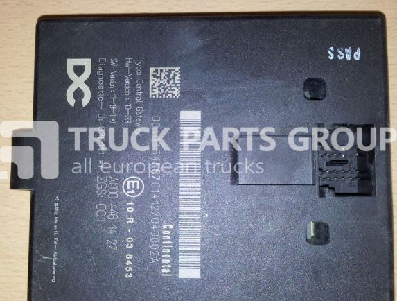MERCEDES-BENZ Actros MP4, central gateway control unit, continental, control unit - ECU untuk Truk: gambar 1 MERCEDES-BENZ Actros MP4, central gateway control unit, continental, control unit - ECU untuk Truk: gambar 1