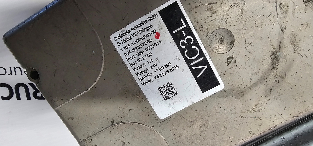DAF DAF XF106, XF105, EURO5, EURO6 VIC3 unit, VIC3-L control unit 1799293, 1879016, 1799293, 1907429, 1778409, 1879015, 1879015, 2206310, 2141304, 2025292, 298961, 2206311, 2141289, 2139671, 2206308, 213 - Suku cadang untuk Truk: gambar 3 DAF DAF XF106, XF105, EURO5, EURO6 VIC3 unit, VIC3-L control unit 1799293, 1879016, 1799293, 1907429, 1778409, 1879015, 1879015, 2206310, 2141304, 2025292, 298961, 2206311, 2141289, 2139671, 2206308, 213 - Suku cadang untuk Truk: gambar 3
