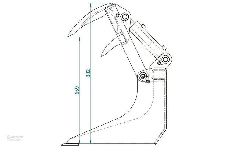 Vemac Krokodilschaufel 90 cm Kroko Schaufel Avant Multione Hoflader NEU - Peralatan silo: gambar 4 Vemac Krokodilschaufel 90 cm Kroko Schaufel Avant Multione Hoflader NEU - Peralatan silo: gambar 4