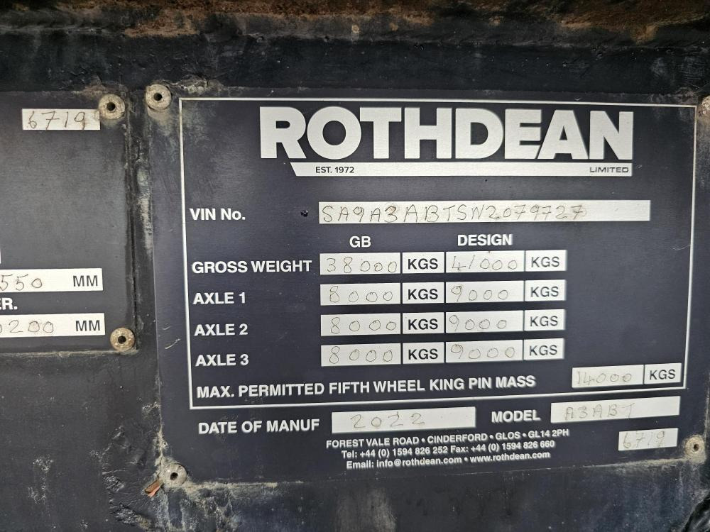 Rothdean Steel tipper - Semi-trailer jungkit: gambar 4 Rothdean Steel tipper - Semi-trailer jungkit: gambar 4