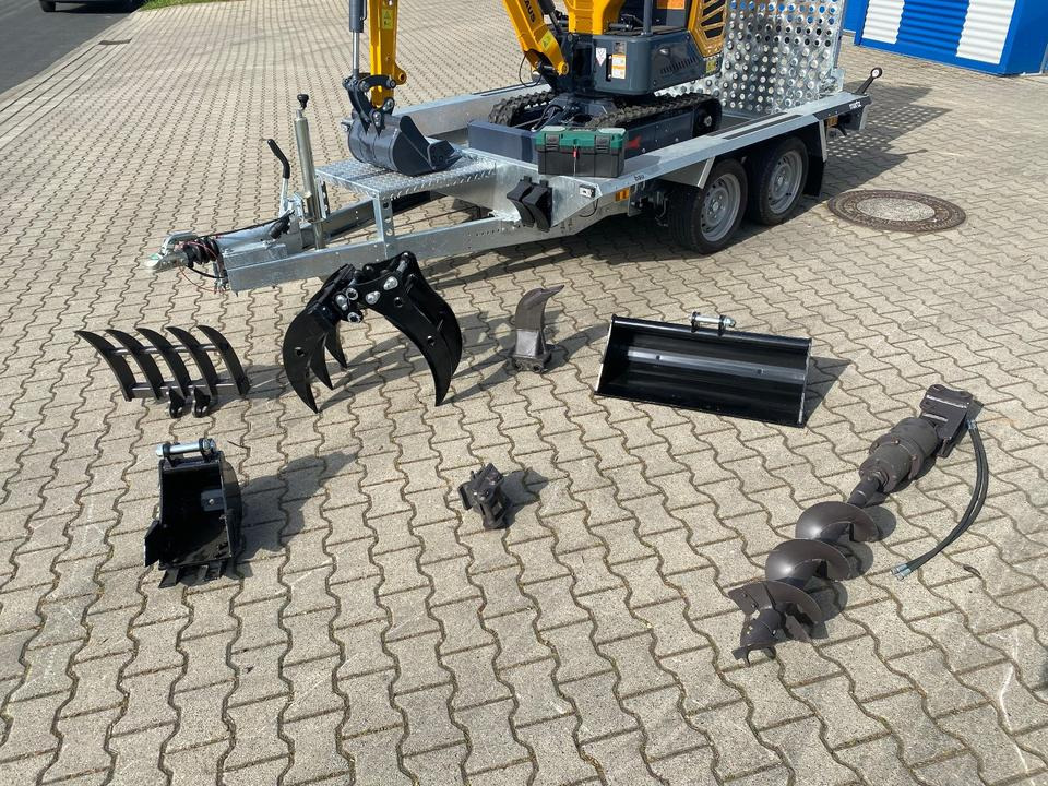 Minibagger BK1250JS + Tieflader + Zubehör *INKL.19% MWST*KUBOTA*BERGER KRAUS*JOYSTICK*SOFORT!* - Ekskavator mini: gambar 3 Minibagger BK1250JS + Tieflader + Zubehör *INKL.19% MWST*KUBOTA*BERGER KRAUS*JOYSTICK*SOFORT!* - Ekskavator mini: gambar 3