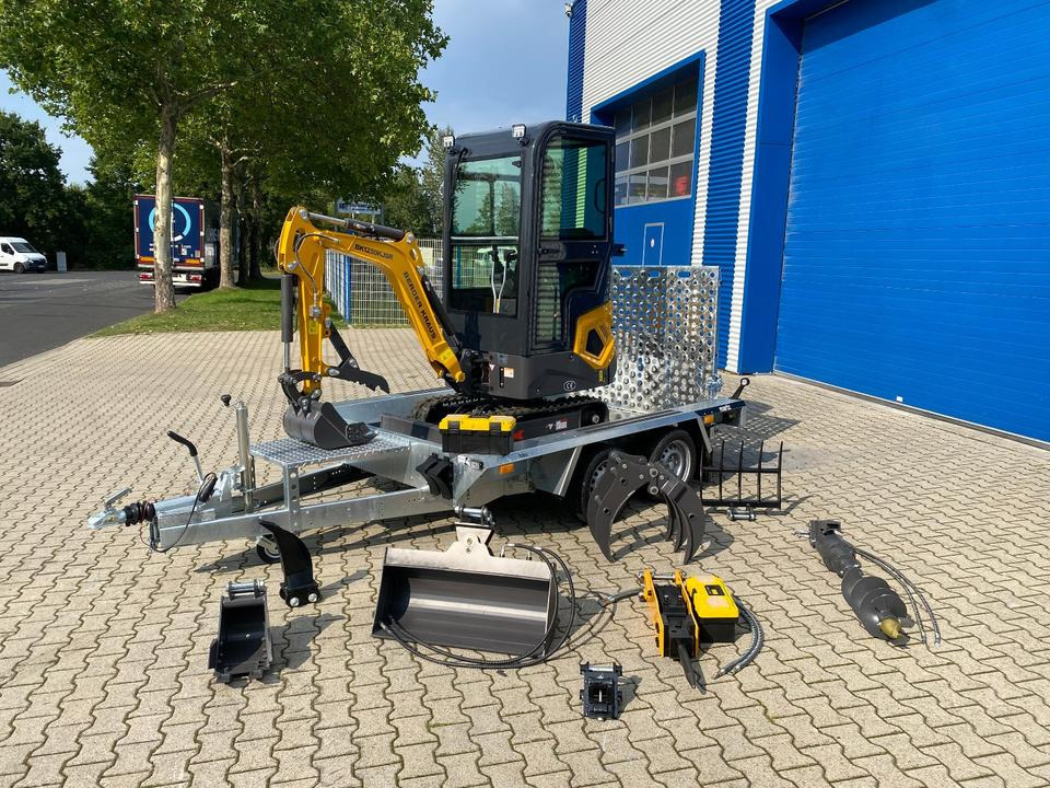 Minibagger BK1250KJSR + Tieflader + Zubehör *INKL.19% MWST*BERGER KRAUS*VERSTELLFAHRWERK* KUBOTA*SOFORT!* - Ekskavator mini: gambar 1 Minibagger BK1250KJSR + Tieflader + Zubehör *INKL.19% MWST*BERGER KRAUS*VERSTELLFAHRWERK* KUBOTA*SOFORT!* - Ekskavator mini: gambar 1