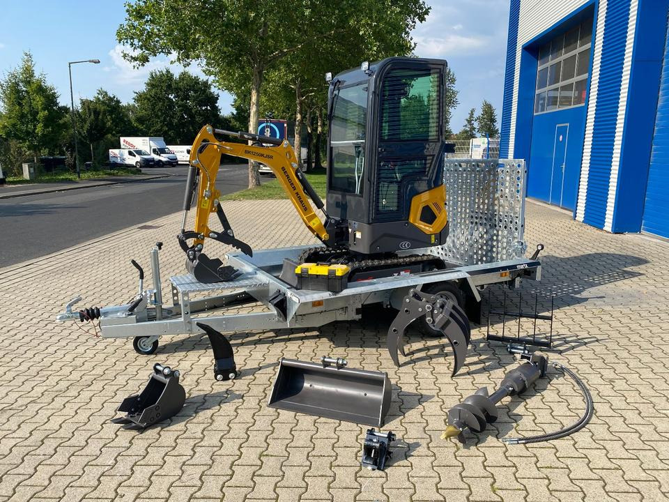 Minibagger BK1250KJSR + Tieflader + Zubehör *INKL.19% MWST*BERGER KRAUS*VERSTELLFAHRWERK* KUBOTA*SOFORT!* - Ekskavator mini: gambar 2 Minibagger BK1250KJSR + Tieflader + Zubehör *INKL.19% MWST*BERGER KRAUS*VERSTELLFAHRWERK* KUBOTA*SOFORT!* - Ekskavator mini: gambar 2