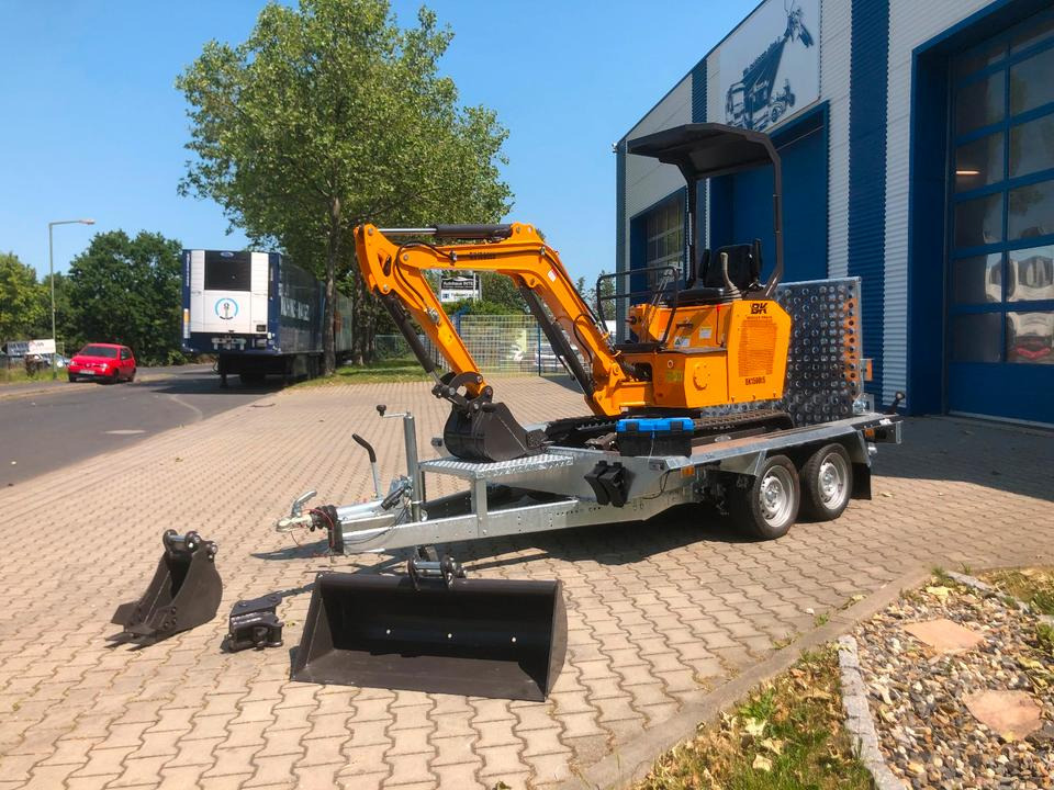 Minibagger BK1500JS inkl. Anhänger *INKL.19% MWST*BERGER KRAUS*KUBOTA*JOYST*SCHAUFELPAKET* - Ekskavator mini, Trailer: gambar 1 Minibagger BK1500JS inkl. Anhänger *INKL.19% MWST*BERGER KRAUS*KUBOTA*JOYST*SCHAUFELPAKET* - Ekskavator mini, Trailer: gambar 1
