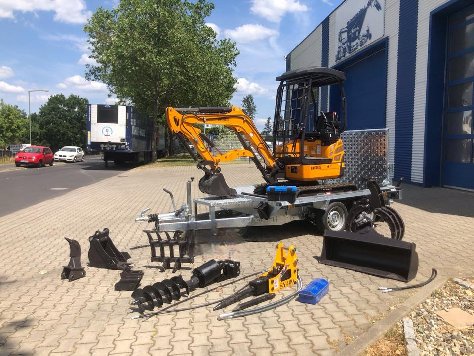Minibagger BK1700JS +Tieflader +Zubehör *INKL.19% MWST*BERGER KRAUS*KUBOTA*JOYST*SOFORT! - Ekskavator mini, Trailer: gambar 1 Minibagger BK1700JS +Tieflader +Zubehör *INKL.19% MWST*BERGER KRAUS*KUBOTA*JOYST*SOFORT! - Ekskavator mini, Trailer: gambar 1