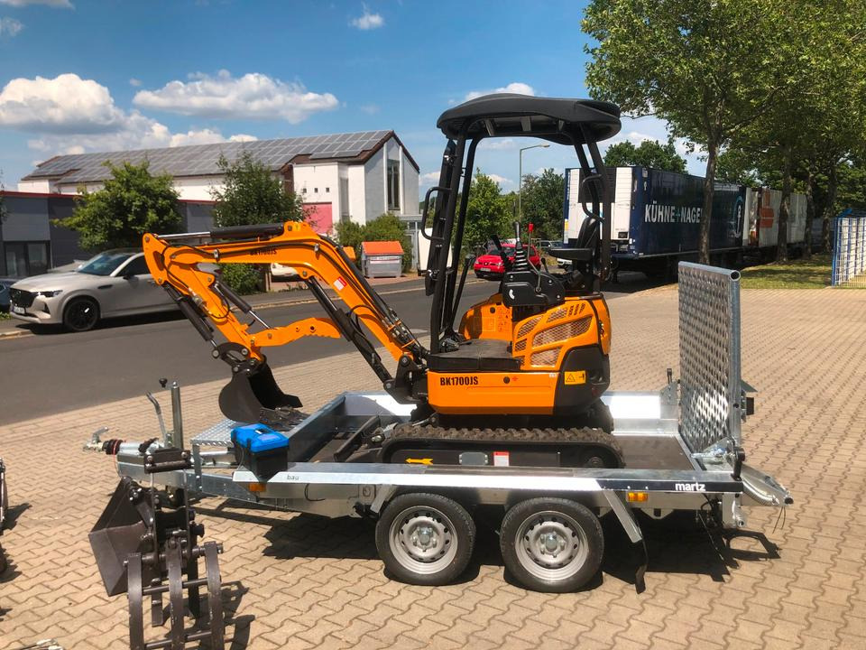 Minibagger BK1700JS + Tieflader + Zubehör *INKL.19% MWST*BERGER KRAUS*KUBOTA*JOYST*SOFORT! - Ekskavator mini, Trailer: gambar 3 Minibagger BK1700JS + Tieflader + Zubehör *INKL.19% MWST*BERGER KRAUS*KUBOTA*JOYST*SOFORT! - Ekskavator mini, Trailer: gambar 3