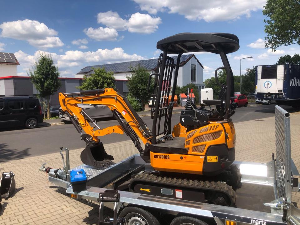 Minibagger BK1700JS +Tieflader +Zubehör *INKL.19% MWST*BERGER KRAUS*KUBOTA*JOYST*SOFORT! - Ekskavator mini, Trailer: gambar 4 Minibagger BK1700JS +Tieflader +Zubehör *INKL.19% MWST*BERGER KRAUS*KUBOTA*JOYST*SOFORT! - Ekskavator mini, Trailer: gambar 4