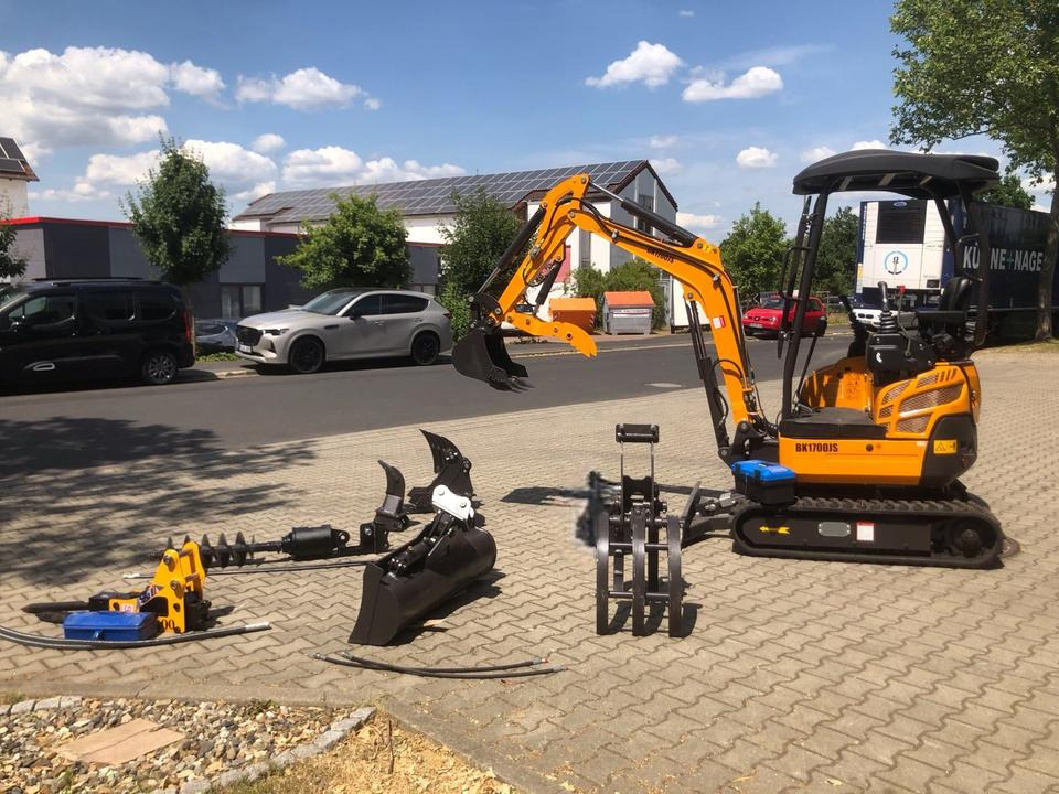 Minibagger BK1700JS inkl. Zubehörpaket Groß *INKL.19% MWST*BERGER KRAUS*KUBOTA*JOYST*SOFORT! - Ekskavator mini: gambar 3 Minibagger BK1700JS inkl. Zubehörpaket Groß *INKL.19% MWST*BERGER KRAUS*KUBOTA*JOYST*SOFORT! - Ekskavator mini: gambar 3