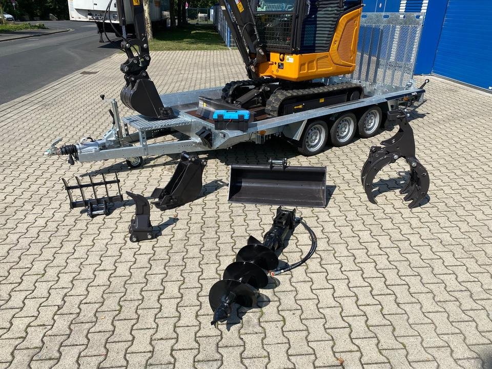 Minibagger BK2800ASR + Tieflader + Zubehör *INKL.19% MWST*BERGER KRAUS*KUBOTA*SCHWENKARM* VERSTELLFAHRWERK*KLIMA* - Ekskavator mini, Trailer: gambar 3 Minibagger BK2800ASR + Tieflader + Zubehör *INKL.19% MWST*BERGER KRAUS*KUBOTA*SCHWENKARM* VERSTELLFAHRWERK*KLIMA* - Ekskavator mini, Trailer: gambar 3