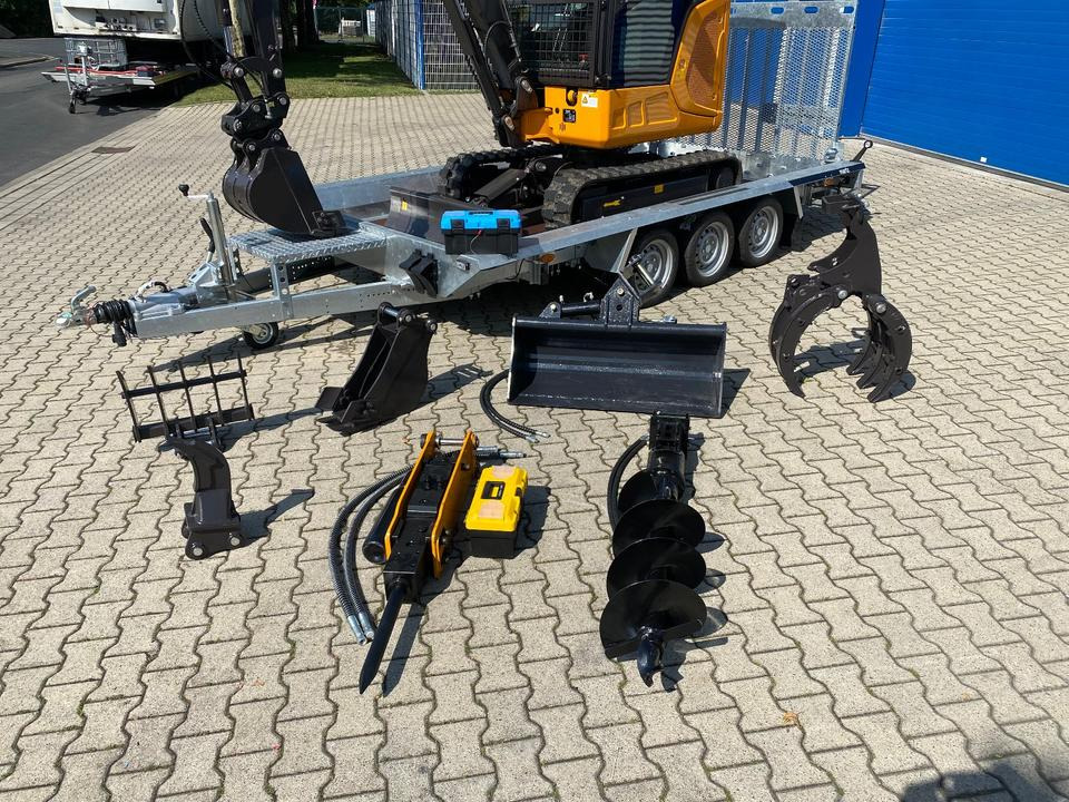 Minibagger BK2800ASR + Tieflader + Zubehör *INKL.19% MWST*BERGER KRAUS*KUBOTA*SCHWENKARM* VERSTELLFAHRWERK*KLIMA* - Ekskavator mini, Trailer: gambar 3 Minibagger BK2800ASR + Tieflader + Zubehör *INKL.19% MWST*BERGER KRAUS*KUBOTA*SCHWENKARM* VERSTELLFAHRWERK*KLIMA* - Ekskavator mini, Trailer: gambar 3