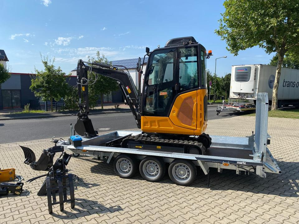 Minibagger BK2800ASR + Tieflader + Zubehör *INKL.19% MWST*BERGER KRAUS*KUBOTA*SCHWENKARM* VERSTELLFAHRWERK*KLIMA* - Ekskavator mini, Trailer: gambar 4 Minibagger BK2800ASR + Tieflader + Zubehör *INKL.19% MWST*BERGER KRAUS*KUBOTA*SCHWENKARM* VERSTELLFAHRWERK*KLIMA* - Ekskavator mini, Trailer: gambar 4