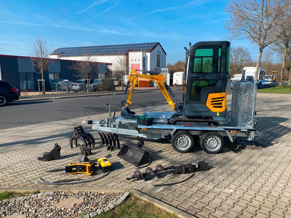 Minibagger BK950KS + Tieflader + Zubehör *INKL.19% MWST*BERGER KRAUS*KABINE*SOFORT!* - Ekskavator mini, Trailer: gambar 3 Minibagger BK950KS + Tieflader + Zubehör *INKL.19% MWST*BERGER KRAUS*KABINE*SOFORT!* - Ekskavator mini, Trailer: gambar 3