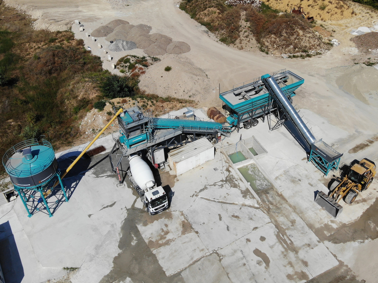 Constmach Centrale à Béton Mobile d'une Capacité de 120 m³/h - Pabrik beton: gambar 1 Constmach Centrale à Béton Mobile d'une Capacité de 120 m³/h - Pabrik beton: gambar 1