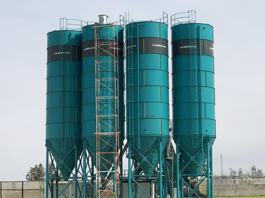 Constmach Silo à Ciment d'une Capacité de 200 Tonnes - Silo semen: gambar 1 Constmach Silo à Ciment d'une Capacité de 200 Tonnes - Silo semen: gambar 1