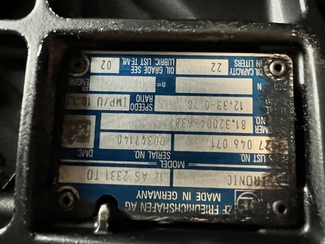 MAN TGA ZF Getriebe 12AS2331 TO - Gearbox untuk Truk: gambar 4 MAN TGA ZF Getriebe 12AS2331 TO - Gearbox untuk Truk: gambar 4