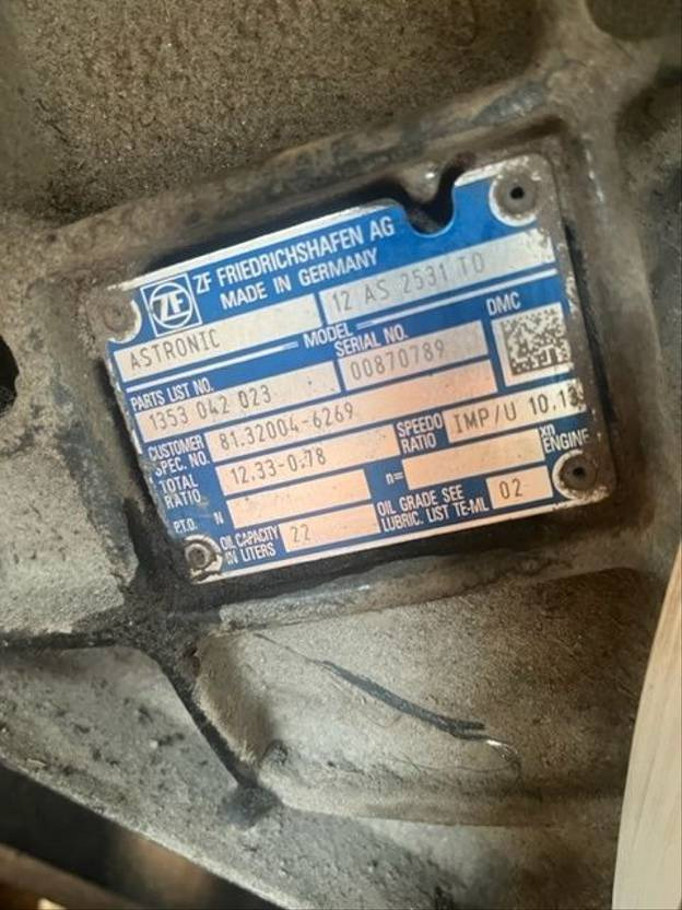 ZF 12AS2531 TD MAN TGA - Gearbox untuk Truk: gambar 5 ZF 12AS2531 TD MAN TGA - Gearbox untuk Truk: gambar 5