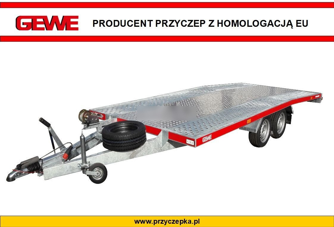 Gewe Laweta L3500 D/1 - 4x2,1 m - super wytrzymała - Trailer autotransporter: gambar 1 Gewe Laweta L3500 D/1 - 4x2,1 m - super wytrzymała - Trailer autotransporter: gambar 1