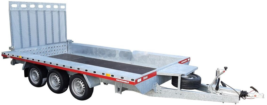Gewe Przyczepa pod minikoparkę 4x1,8m - 3osiowa, B3500 E/1 - Trailer untuk mesin konstruksi: gambar 2 Gewe Przyczepa pod minikoparkę 4x1,8m - 3osiowa, B3500 E/1 - Trailer untuk mesin konstruksi: gambar 2