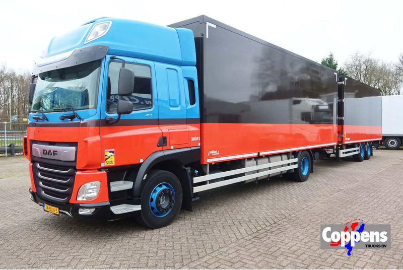 DAF CF 410 Bakwagen+Trailer met klep 2.000 kg. 6 Stuks in voorraad. Price 49.500,-- euro netto. - Truk box: gambar 1 DAF CF 410 Bakwagen+Trailer met klep 2.000 kg. 6 Stuks in voorraad. Price 49.500,-- euro netto. - Truk box: gambar 1