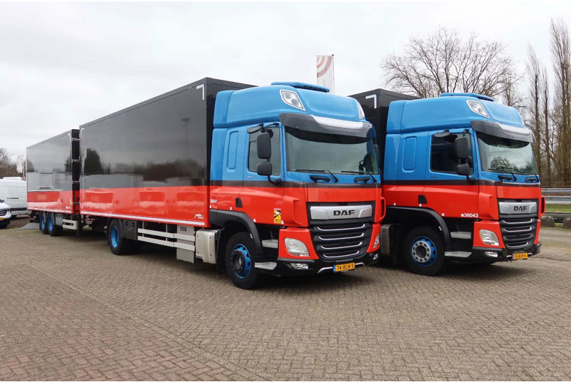 DAF CF 410 Bakwagen+Trailer met klep 2.000 kg. 6 Stuks in voorraad. Price 49.500,-- euro netto. - Truk box: gambar 2 DAF CF 410 Bakwagen+Trailer met klep 2.000 kg. 6 Stuks in voorraad. Price 49.500,-- euro netto. - Truk box: gambar 2
